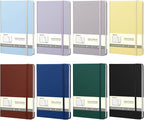 Comix 8 Pack Lined Notebook Journals, 240 Pages, 5.5 x 8.3 inch, Journaling by Comix