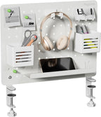PEGZONE Clamp-on Desk Pegboard, Desk Organizer by Pegzone