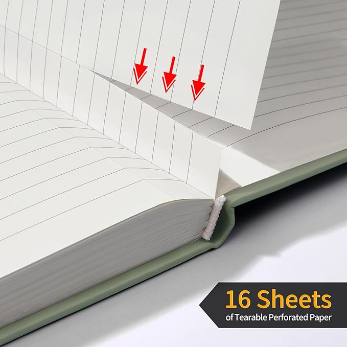 Annecy Lined Journal Notebook, Hardcover Leather Journal - Image 4