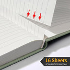 Annecy Lined Journal Notebook, Hardcover Leather Journal - Image 4