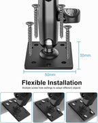 Small Tablet Wall Mount iPad Holder, Metal 360° Adjustable Stand, Alloy Base - Image 5