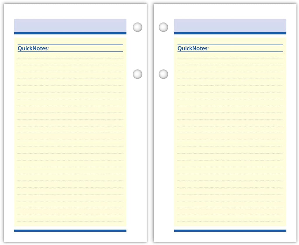 AT-A-GLANCE 2025 Desk Calendar Refill, Daily, 3-1/2" x 6", Standard, Loose-Leaf, QuickNotes (E5175025)