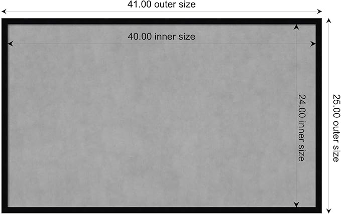 Amanti Art Black Framed Magnetic Board 25x41 Large Vision Board - Image 4