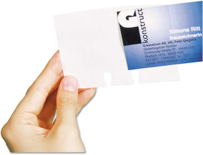 Durable Visifix & Telindex Business Card Sleeves Extension Set, Transparent - Image 3