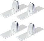 4 Pack T Shaped Office Desk Partition Clamp, Aluminum Sneeze Guard Bracket by MOUNTAIN_ARK