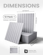 Large Felt Bulletin Board 48" x 36" Cork Board Alternative-12 Pack - Image 2