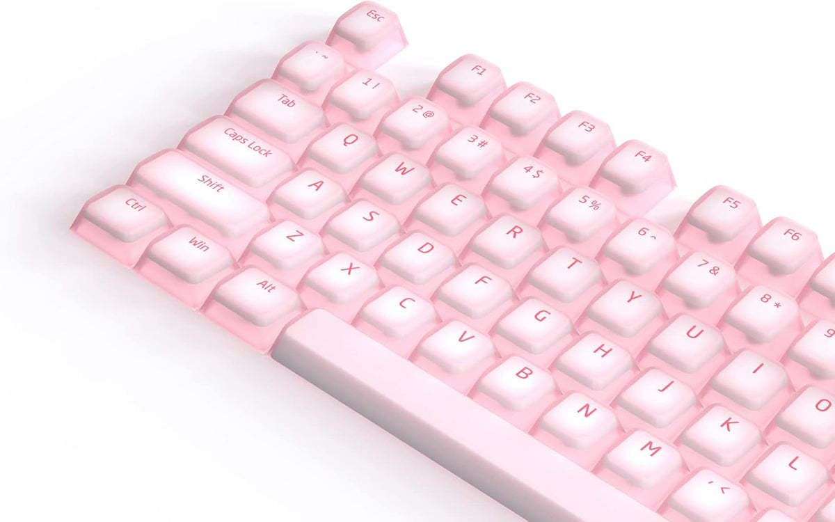 KPREPUBLIC Nogi Cherry Profile ABS Silicone Keycap White Black Sakura Pep Ver...