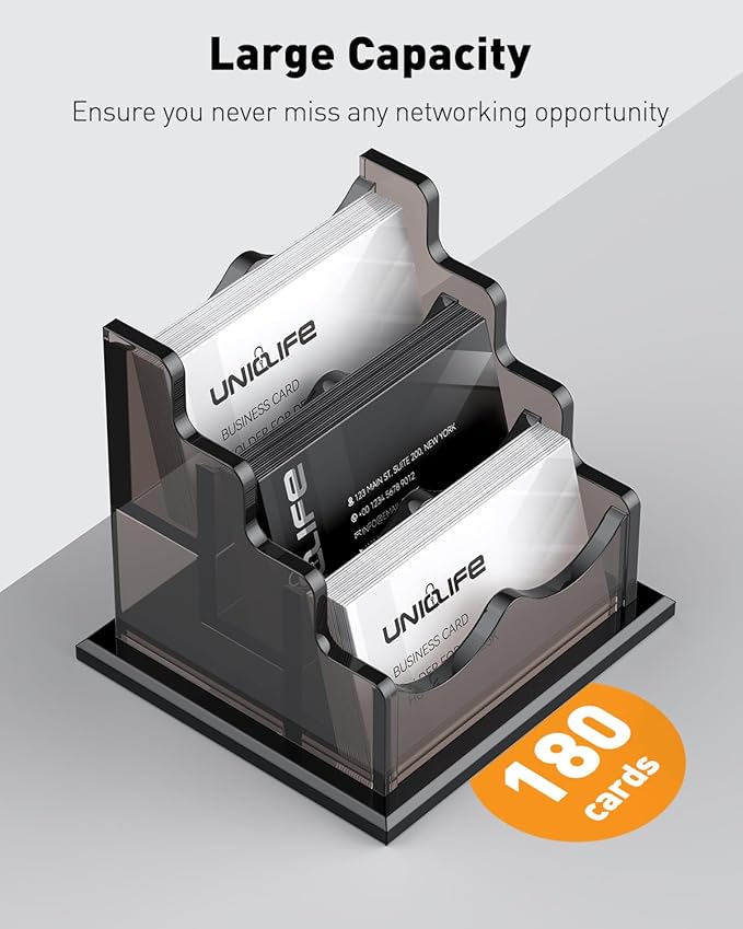 Uniclife Acrylic Business Card Holder - Image 6
