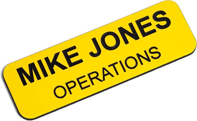 Custom Engraved Name Tag Badges – Personalized Identification by ProvidenceEngraving
