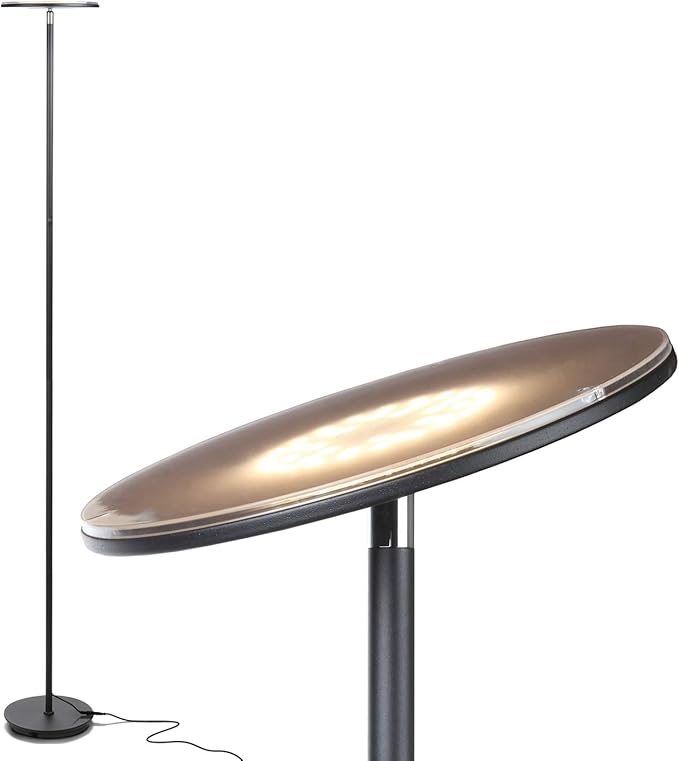 Brightech Sky LED Floor lamp, Torchiere Super Bright Floor Lamp by Brightech