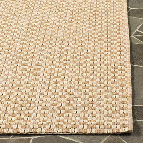 safavieh washable rug outdoor courtyard collection - 2'3", side view