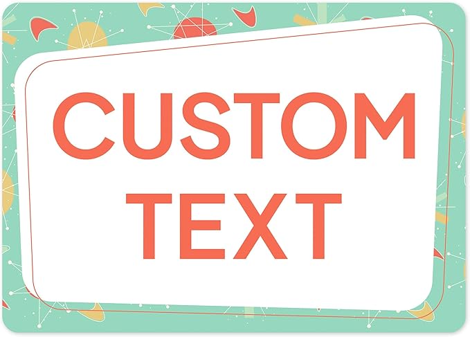 Custom Sign, Custom Street Sign, 11 Font Colors, 13 Font Styles, 4 Hole Options by MySignCenter