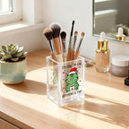 QYUVK It's Fine I'm Fine Everything Is Acrylic Makeup Brush Pencil Holder Cup - Image 5