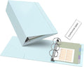 Ospelelf Leather Mini Binder Vintage Hardcover 2 Inch Rings, Professional Small by OspelelfOfficeSupplies