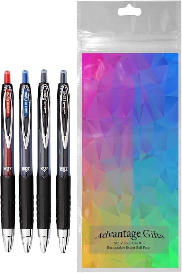 Advantage Gifts Signo 207 Roller Ball Retractable Gel Pens, Medium Point - Image 2