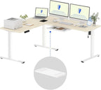 FLEXISPOT L Shaped Standing Desk, 71 x 63 Inch Electric Height Adjustable by FlexiSpot