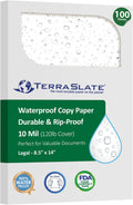 terraslate printable waterproof paper for laser printer, 10, main product view