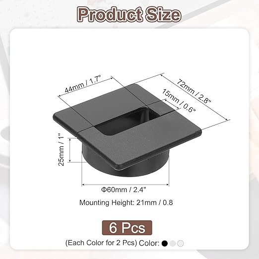 PATIKIL 2.8inch Desk Grommet - Image 2