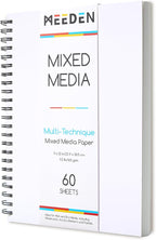 MEEDEN Mixed Media Paper Pad: 9" x 12" 112lb/165gsm Spiral Bound Mixed Media by MEEDEN