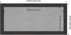 Amanti Art Black Framed Magnetic Board 25x53 Oversize Vision Board - Image 2