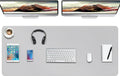 Boutilon Leather Desk Pad Protector, Non-Slip Mouse Pad, Laptop Desk Pad