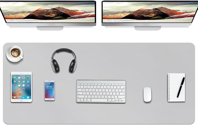 Boutilon Leather Desk Pad Protector, Non-Slip Mouse Pad, Laptop Desk Pad by Boutilon