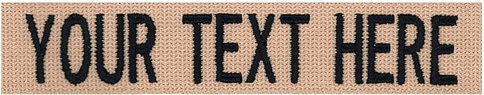 Northern Safari Custom Uniform Name Tapes Solid Colors. Coyote Tan Webbing by NORTHERNSAFARI