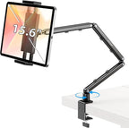 Urmust Tablet Stand for Desk, Adjustable iPad Holder Clamp Mount, 360° Rotation by Urmust