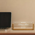 Custom Office Name Plate, Personalized Light Up Desk Sign - Image 7