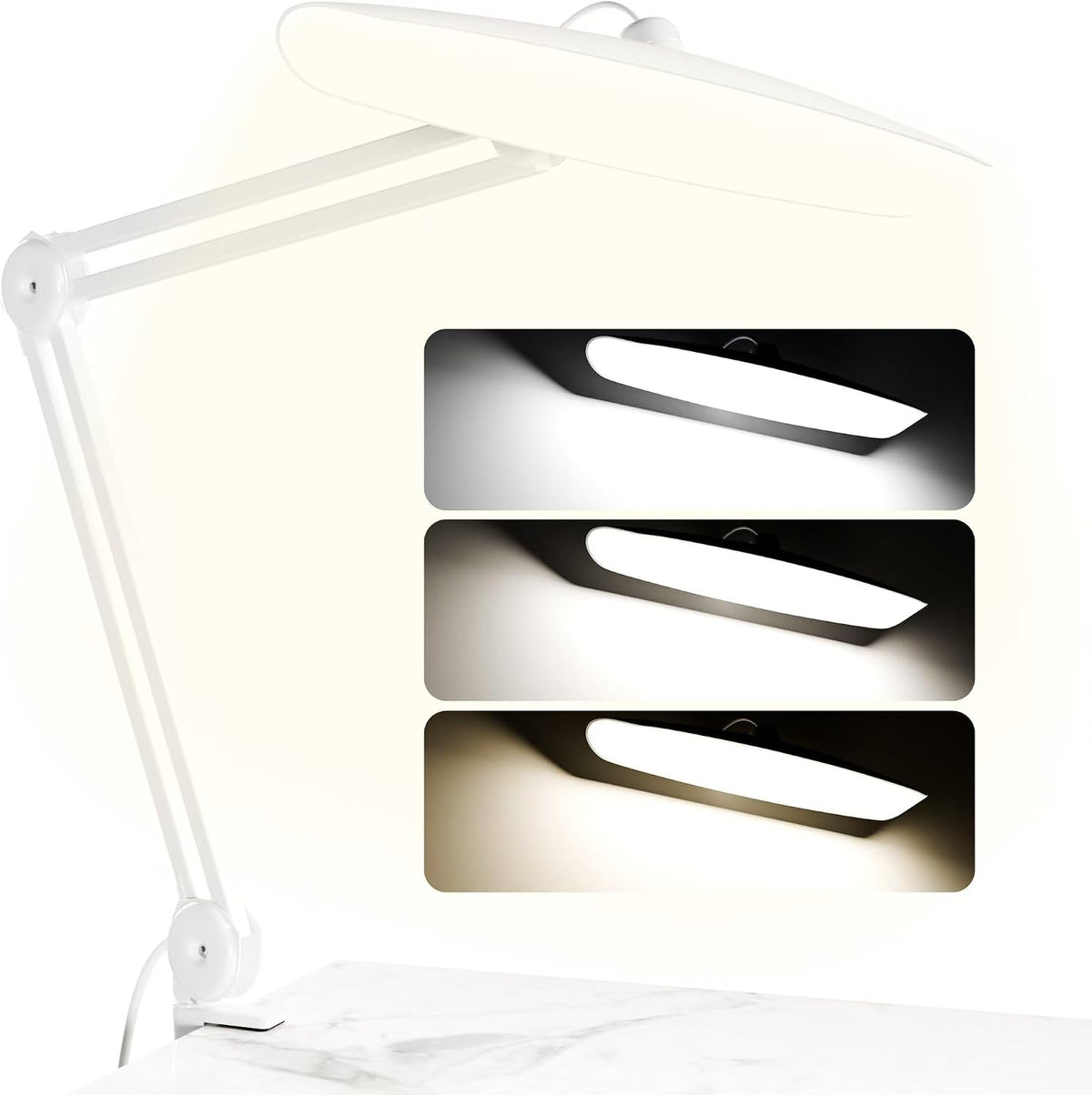 3000 Lumens Adjustable LED Desk Lamp & Task Lamp - Bright, Dimmable Light...