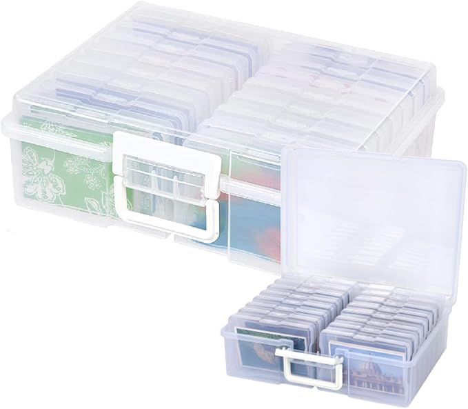 4x6 Photo Storage Box, 16 Inner Photo Keeper, Photo Organizers and Storage by Unknown