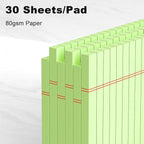 AILZFEI 6pcs Small Note Pad 5x8 College Ruled Green Legal Pads Paper Notepads 6 - Image 3