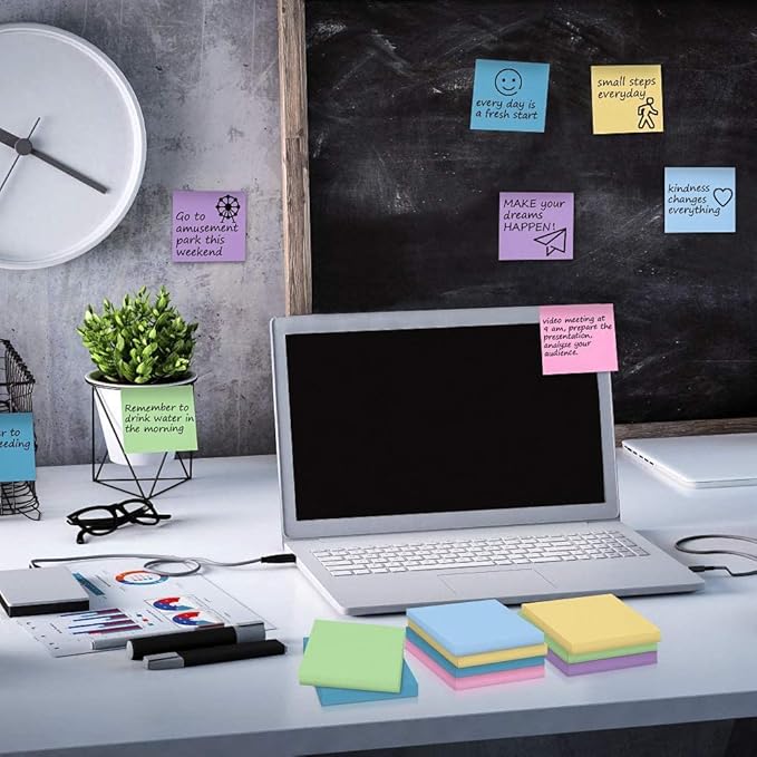 MyLifeUNIT Sticky Notes 3x3, Bulk Pack 108 Note Pads 10800 Sheets - Image 7