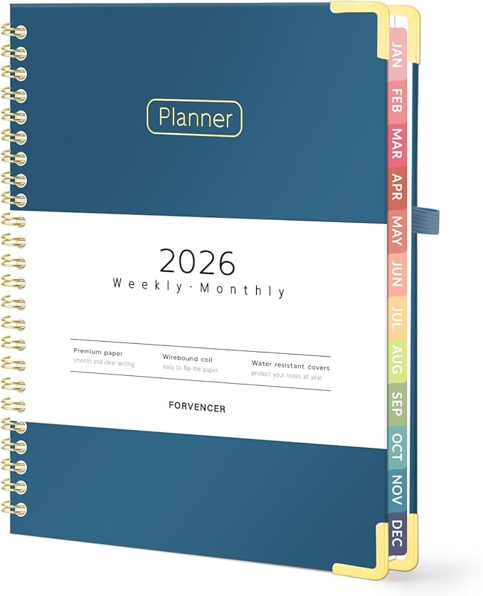 Forvencer 2026 Planner, Hardcover Calendar Planner Weekly and Monthly, Jan 2026 by Forvencer