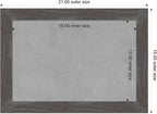 Amanti Art Grey Framed Magnetic Board 15x21 Small Vision Board - Image 4
