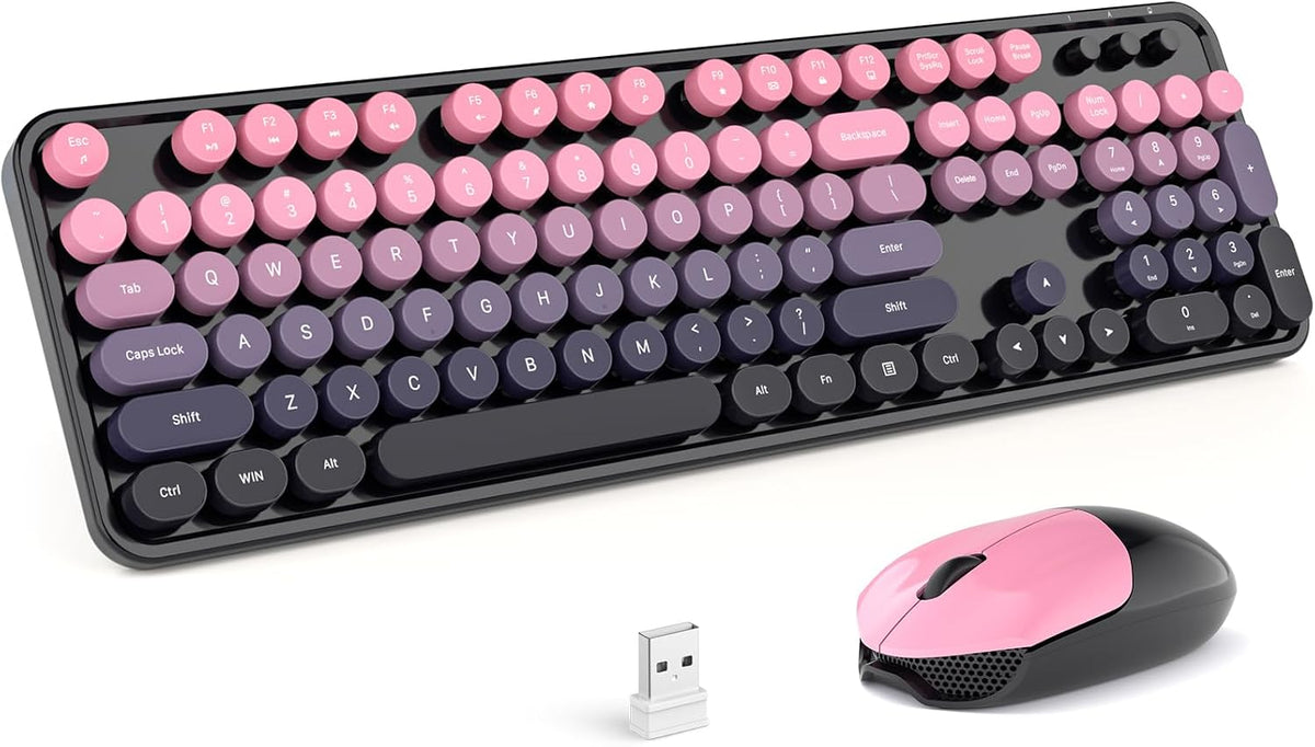 MOFII Wireless Keyboard and Mouse Combo, Full Size 2.4G Plug and Play