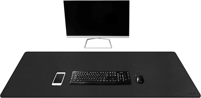 Mydours Extra Long PU Leather Desk Mat, 43.3" x 15.7", Waterproof Surface by Mydours
