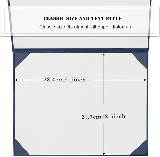 Diploma Cover 8.5” x11” Diploma Holder of Graduation Leatherette Padded - Image 6