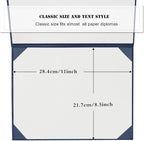 Diploma Cover 8.5” x11” Diploma Holder of Graduation Leatherette Padded - Image 6