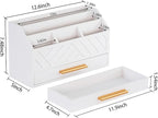 dreampossible white Wood Desk Organizer and Accessories - Image 3