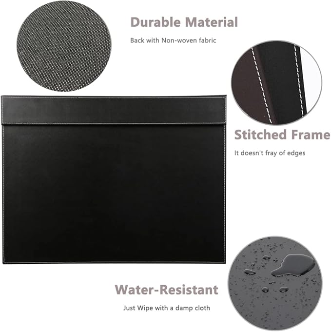 KINGFOM Ultra-Smooth PU Leather Desk Pad & Mat Office Desk Drawing & Writing - Image 6