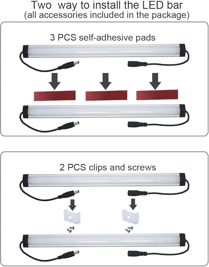 Under Cabinet LED Lighting Kit Plug in or Hardwired, 2000 Lumen, Super Bright - Image 5