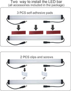 Under Cabinet LED Lighting Kit Plug in or Hardwired, 2000 Lumen, Super Bright - Image 5