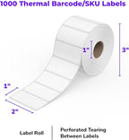 Rollo Direct Thermal 2x1 Barcode Labels - Image 2