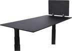 Stand Up Desk Store ReFocus Raw Clamp-On Acoustic Desk Divider Mounted Privacy - Image 2