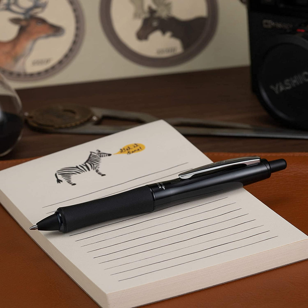 PILOT Dr. Grip FullBlack Refillable & Retractable Ballpoint Pen, Medium P...