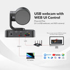 AV Access 4K Conference Room Camera, Dual Lens Cam, 3X Optical/5X Digital Zoom - Image 7