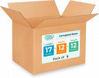 Medium Shipping & Moving Boxes 17 x 12 x 12 inches