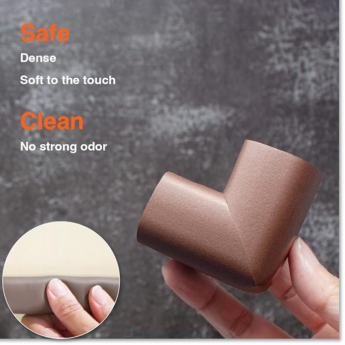 Roving Cove HeftyFit Edge Corner Protector Baby Proofing, Heavy-Duty, Soft NBR - Image 3