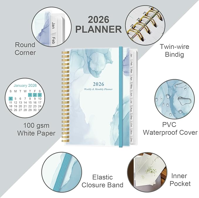 2026 Planner - Planner 2026 from January 2026 - December 2026, Weekly & Monthly - Image 2